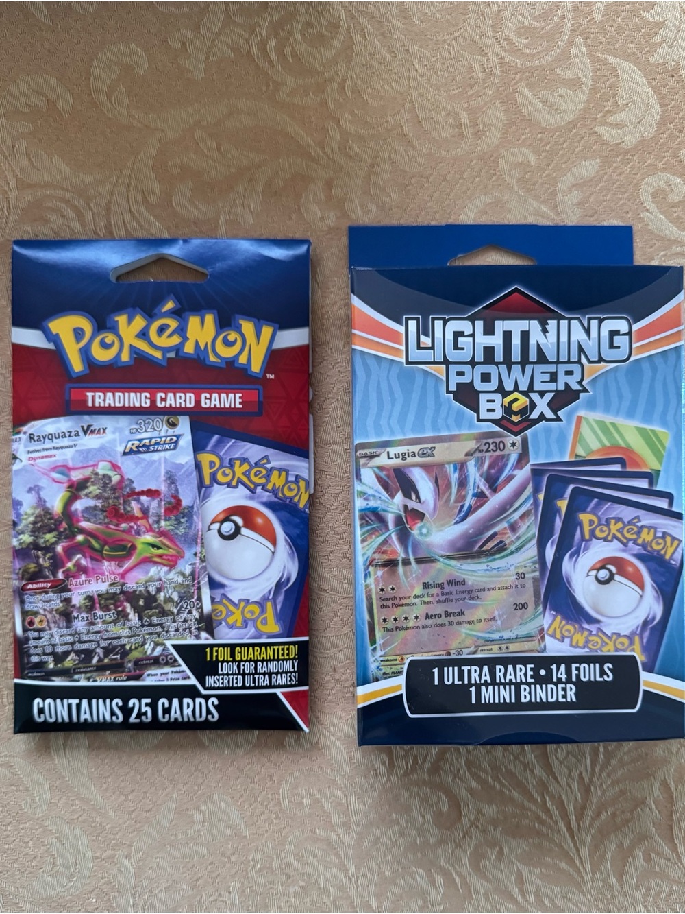 Pokémon TCG Lightning Hanger Box + 25 Card Pokèmon TCG Envelope 1 Foil, 1 Ultra